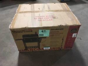 Charcoal Grill with 2 Side Table in Black Plus a Cover by Royal Gourmet  Customer Returns See Pictures