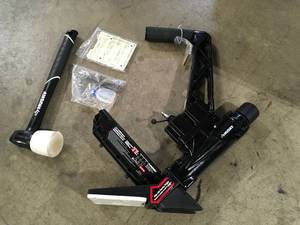 Pneumatic 3-in-1 15.5-Gauge and 16-Gauge 2 in. Flooring Nailer and Stapler with Quick Jam Release by Husky  Customer Returns See Pictures