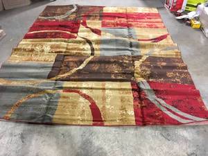 Coffee Shop Collection Multi Color 9X12 Rug  Customer Returns See Pictures