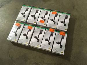 Lot of Vancouver Matte Black Entrance Door Handleset with Hartford Interior Knob by Defiant Customer Returns See Pictures