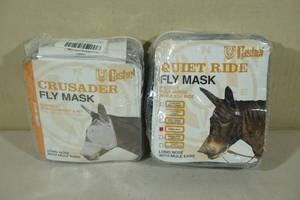 2 Cashel Fly Masks -HorseMule Long Nose with Ears