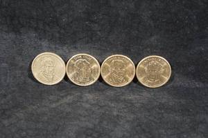4 US Presidential Dollar Coins - Harrison, Tyler, Polk, Taylor