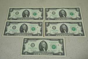 US $2 Bills