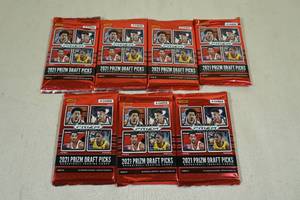 7 Packs Panini 2021 Prizm Basketball Draft Pick Cards