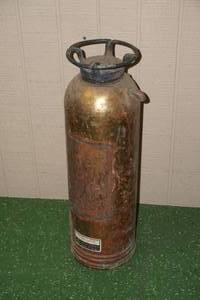 Antique Brass Fire Extinguisher