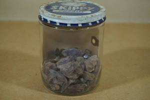 Jar of Raw Amethyst Stones