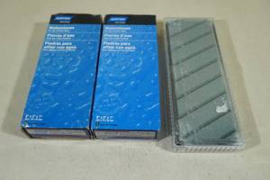 2 Norton Waterstone Combination Grit Benchstones with Flattening Stone