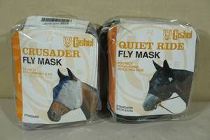 2 Cashel Quiet Ride Fly Masks -Horse Standard & Standard with Ears