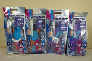 4 Cressi Full Snorkel Sets