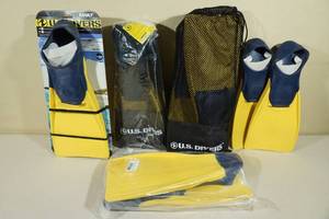 5 Sets US Divers Swim Fins -Adult Sizes