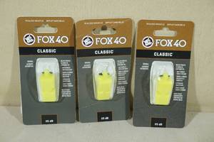 3 Fox 40 Classic Whistles