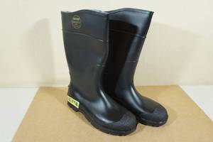 Servus Steel Toe Poly Rain Boots -Size 11, Black