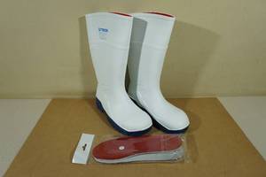 Treds Steel Toe Poly Rain Boots -Size 7, White