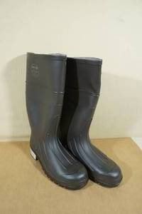 Servus Steel Toe Poly Rain Boots -Size 8, Black