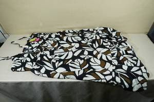 Tabitha Brown Sun Dress -Size 2X, Neutral Palm Print