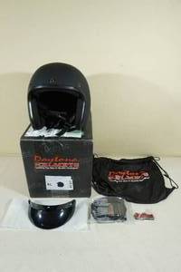 Daytona DOT Cruiser Open Face Motorcycle Helmet - XL, Dull Black