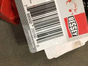 lot 60 image: I-Beam 48 in. Capacity Heavy-Duty Industrial Bar Clamp with 2.1 in. Throat Depth by BESSEY  Customer Returns See Pictures