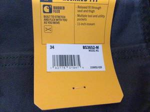 lot 20 image: Lot of  Mens 34 Shadow CottonSpandex Rugged Flex Rigby Work Short by Carhartt Customer Returns See Pictures