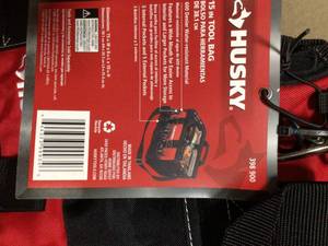 lot 22 image: Lot of 15 in. 8 Pocket Zippered Tool Bag by Husky  Customer Returns See Pictures