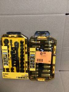 lot 28 image: Lot of Dewalt Socket Sets Customer Returns See Pictures