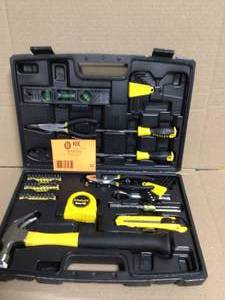 lot 32 image: Sanley 65 Piece Homeowners Tool Kit Customer Returns See Pictures