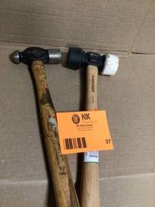 lot 37 image: 2 Lots of 24 oz. Hickory 2-Sided Soft Face Mallet by Husky   Customer Returns See Pictures