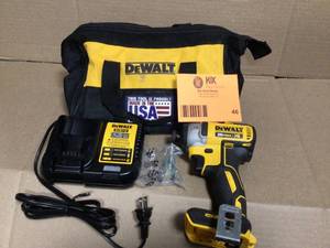 lot 46 image: DEWALT  20V MAX XR Cordless Brushless 3-Speed 14 in. Impact Driver (Tool Only)  Customer Returns See Pictures