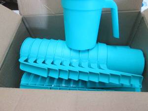 Box of Plastic Pitchers...