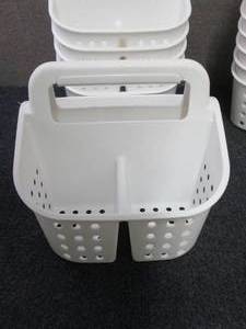 6 Plastic Bath Caddies...