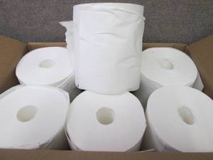Case of 6 -250 ct Rolls White Spunl...