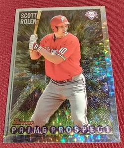 lot 13 image: 1995 Bowman Foil Scott Rolen Rookie Card