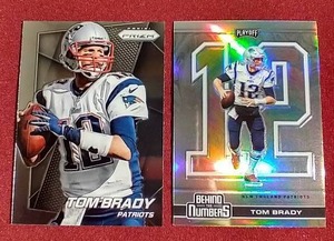 lot 27 image: (2) Tom Brady Cards
