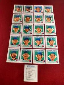 lot 34 image: 1988 Starting Lineup Talking Baseball - Minnesota Twins Complete Set
