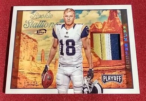 lot 44 image: 2017 Panini Playoff Cooper Kupp Rookie Patch Card - #d25