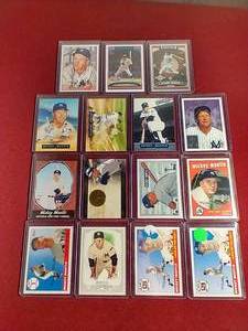 lot 47 image: (15) Mickey Mantle Insert Cards
