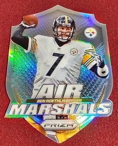 lot 55 image: 2014 Panini Prizm Die-Cut Ben Roethlisberger Card