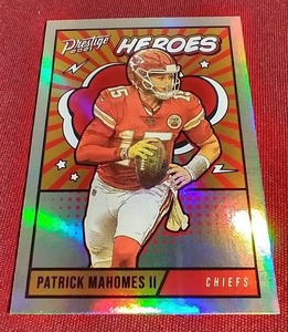 lot 57 image: 2021 Prestige Heroes Patrick Mahomes Card