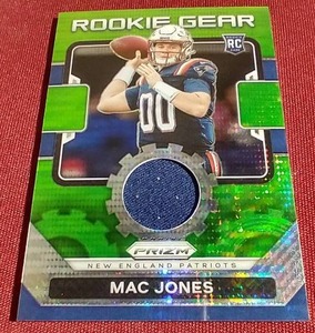 lot 59 image: 2021 Prizm Mac Jones Rookie Jersey Card