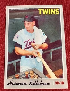 lot 63 image: 1970 Topps Harmon Killebrew Card