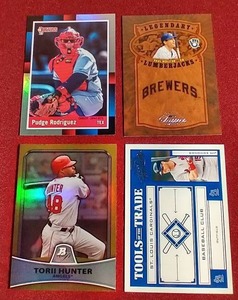 lot 65 image: (4) Numbered Baseball Cards - StarsHOFers