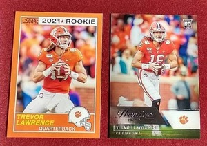 lot 79 image: (2) 2021 Trevor Lawrence Rookie Cards