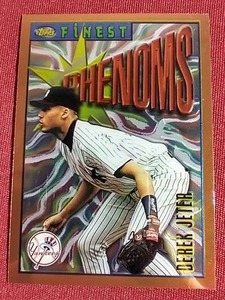 lot 80 image: 1996 Topps Finest Derek Jeter Phenoms Card