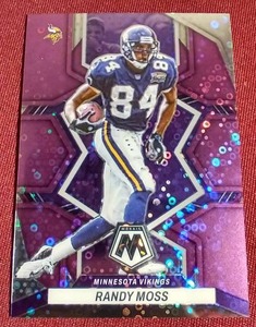 lot 81 image: 2022 Mosaic Randy Moss No Huddle Purple - #d50