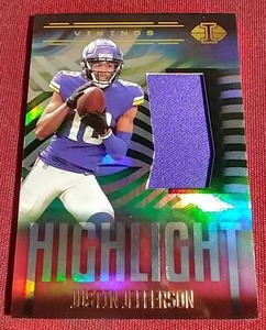 lot 85 image: 2021 Panini Illusions Justin Jefferson Jersey Card