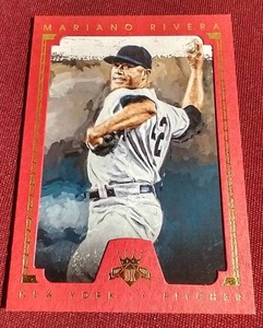lot 86 image: 2016 Panini Diamond Kings Framed Red Mariano Rivera Card - #d99