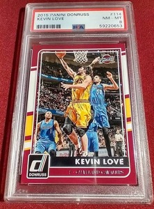 lot 87 image: 2015 Donruss Kevin Love Card - PSA 8