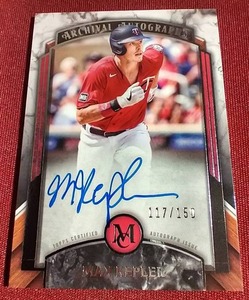 lot 101 image: 2022 Museum Collection Max Kepler Autograph Card - #d150