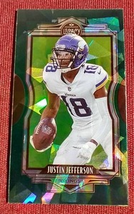 lot 104 image: 2021 Panini Legacy Justin Jefferson Mini Card - #d25