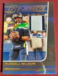 lot 121 image: 2020 Zenith Russell Wilson Jersey Card - #d10