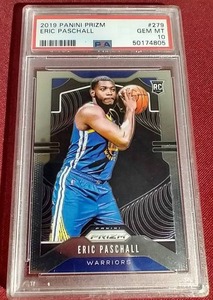 lot 131 image: 2019 Panini Prizm Eric Paschall Rookie Card - PSA 10